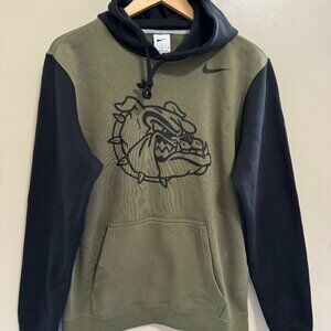 Nike NCAA Gonzaga Bulldogs Team Issue Zags Club Fleece Hoodie Mens Size M NEW